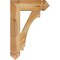 Ekena Millwork Imperial Arts & Crafts Rough Sawn Bracket, Western Red Cedar, 4"W x 16"D x 24"H BKT04X16X24IMP03RWR - alternate 4